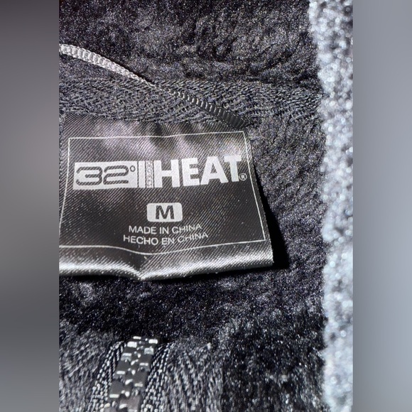 32 Degrees Heat Womens Jacket Plush Velvet Full Zip Brown Black Comfy - Picture 14 of 14